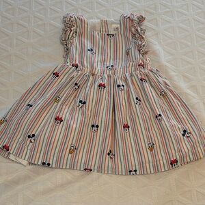 Disney Multicolor Striped Kids Dress